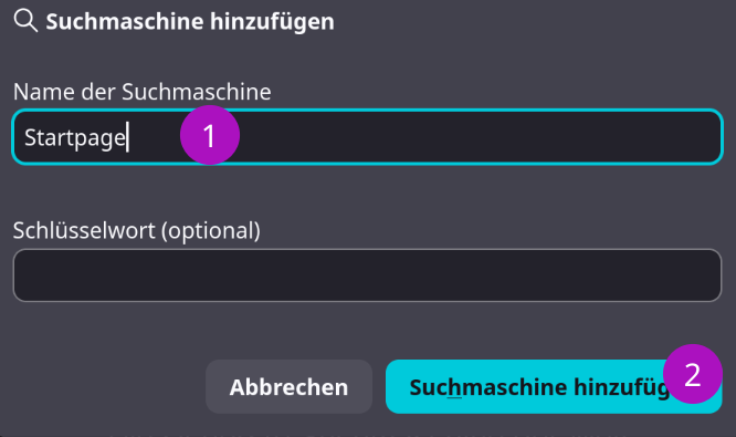 Suchmaschine Startpage zu Firefox hinzufügen Schritt 2