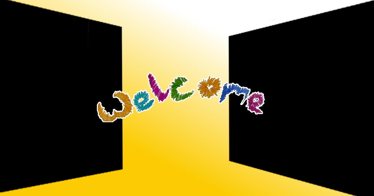 Welcome image (created with gimp)