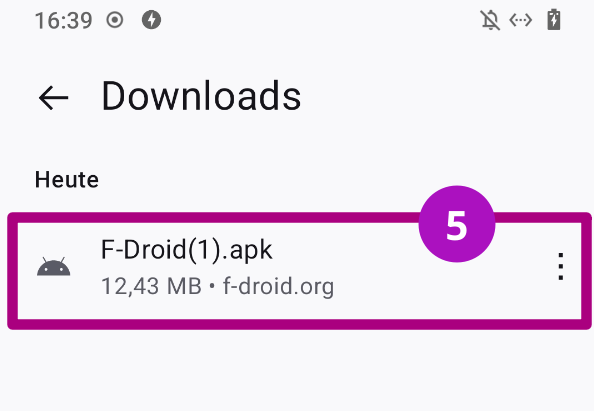 F-Droid Store auf dem Android installieren Schritt 05