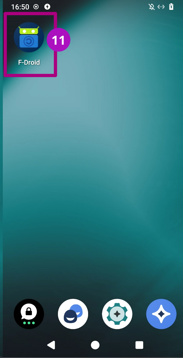 F-Droid Store auf dem Android installieren Schritt 11