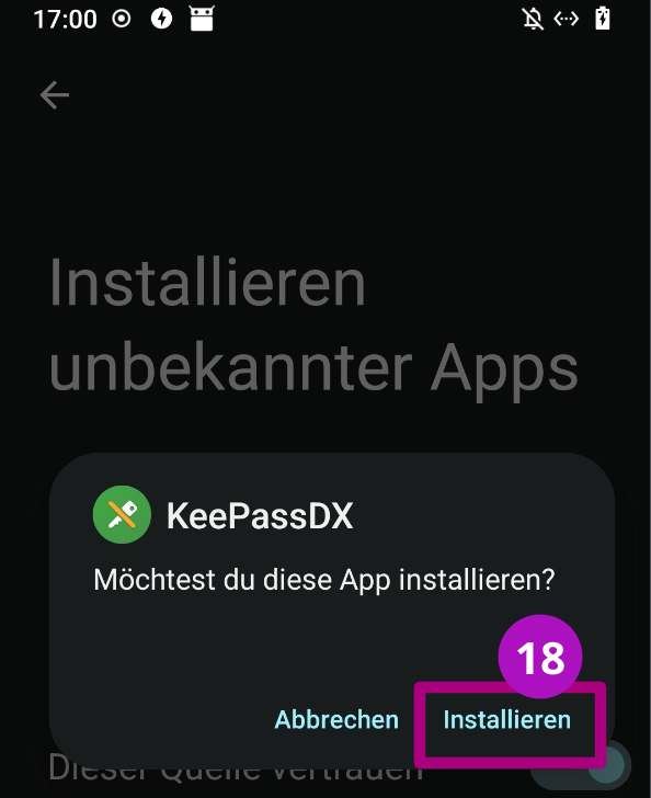 F-Droid Store auf dem Android installieren Schritt 18